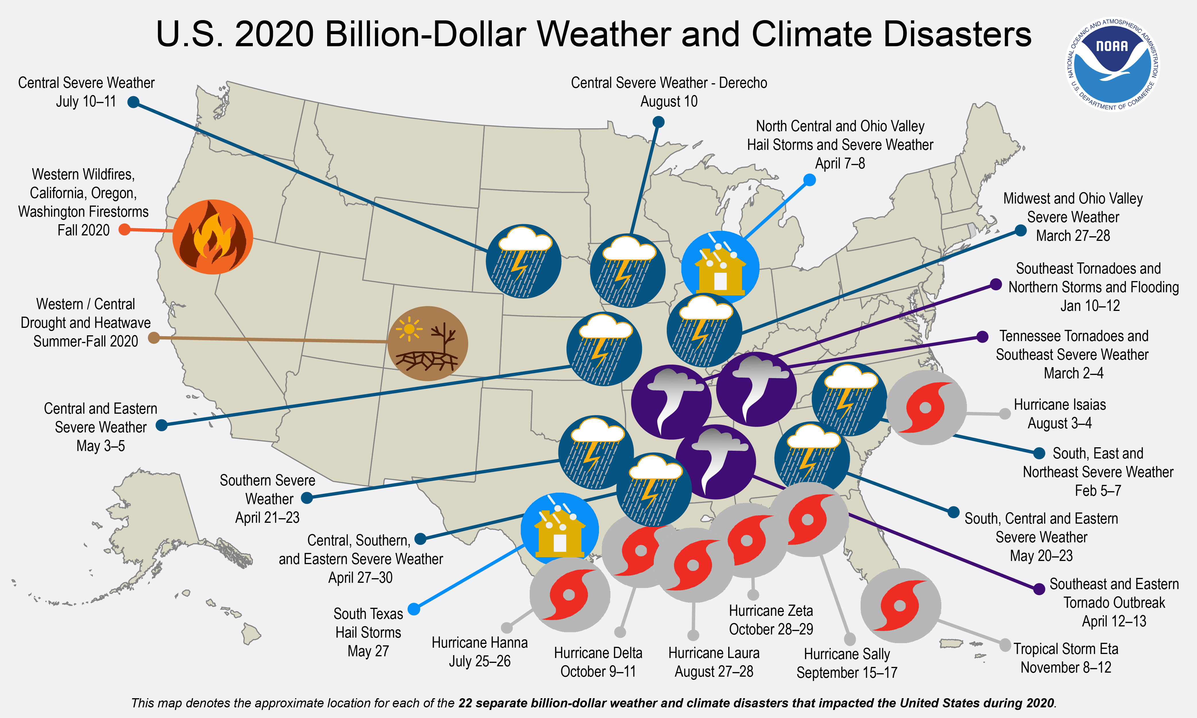 2020 weather and climate disasters