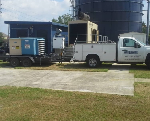 WPP performing load bank test at water treatment plant