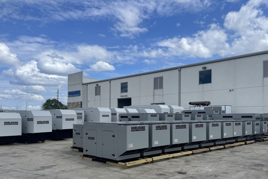 Well-stocked generators in WPP's yard