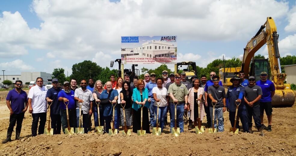 WPP team on the site of its upcoming new facility at 5931 Brittmoore, Houston, TX.