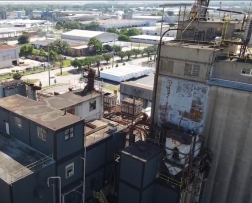 Gulf Coast Distillers aerial shot in Houston, TX