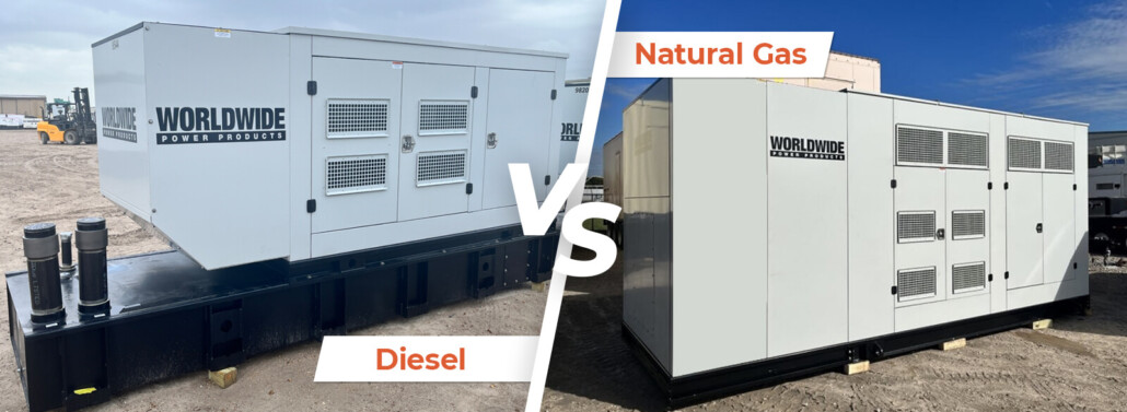 Diesel vs natural gas generators side by side comparison