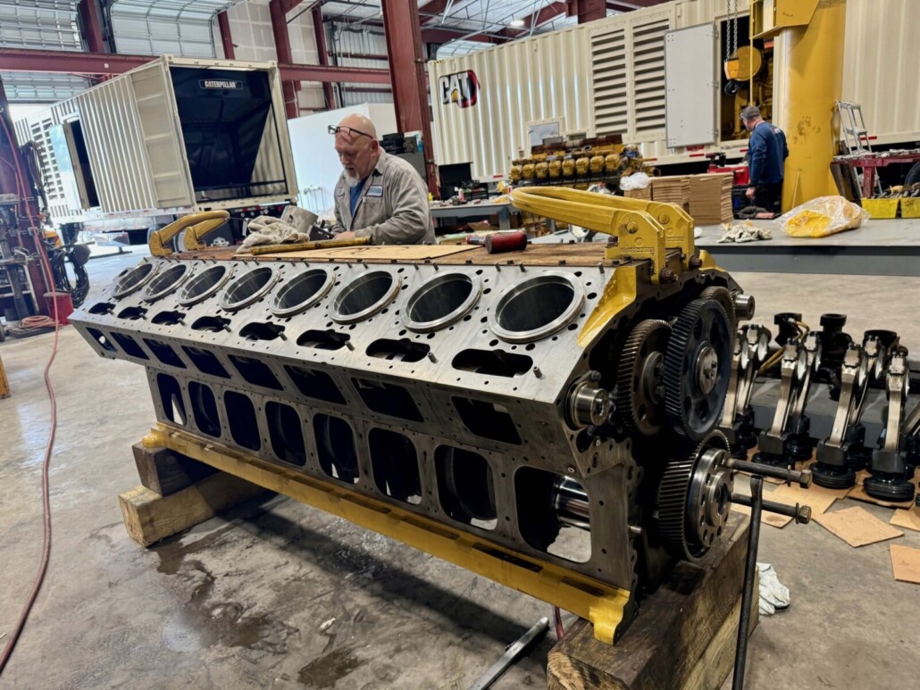 WPP technician rebuilding engine